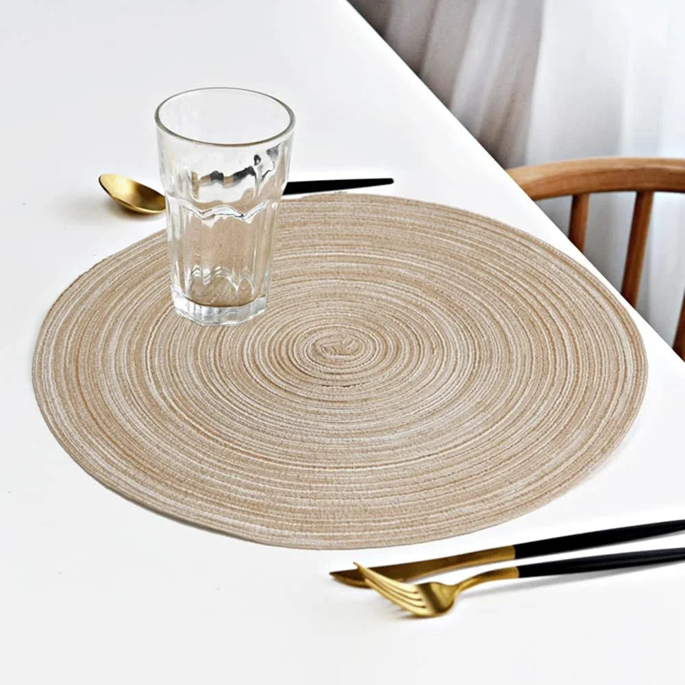 Braided Woven Place Mats & Coasters