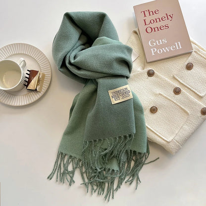 Korean Style Knitted Cashmere Scarf