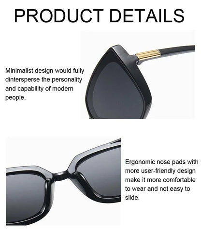 Square-framed Big Trendy Sunglasses