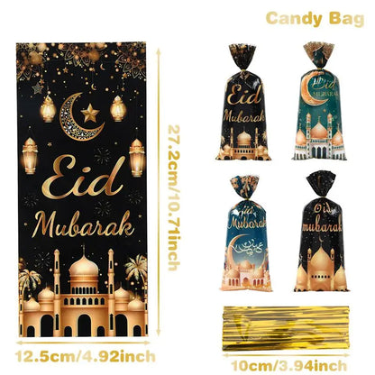 EID Mubarak Gift Cookie Bags With Strap