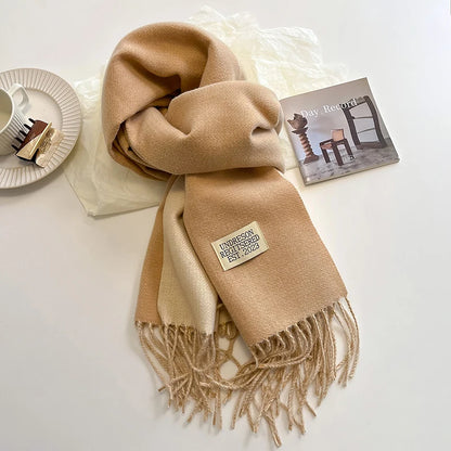 Korean Style Knitted Cashmere Scarf