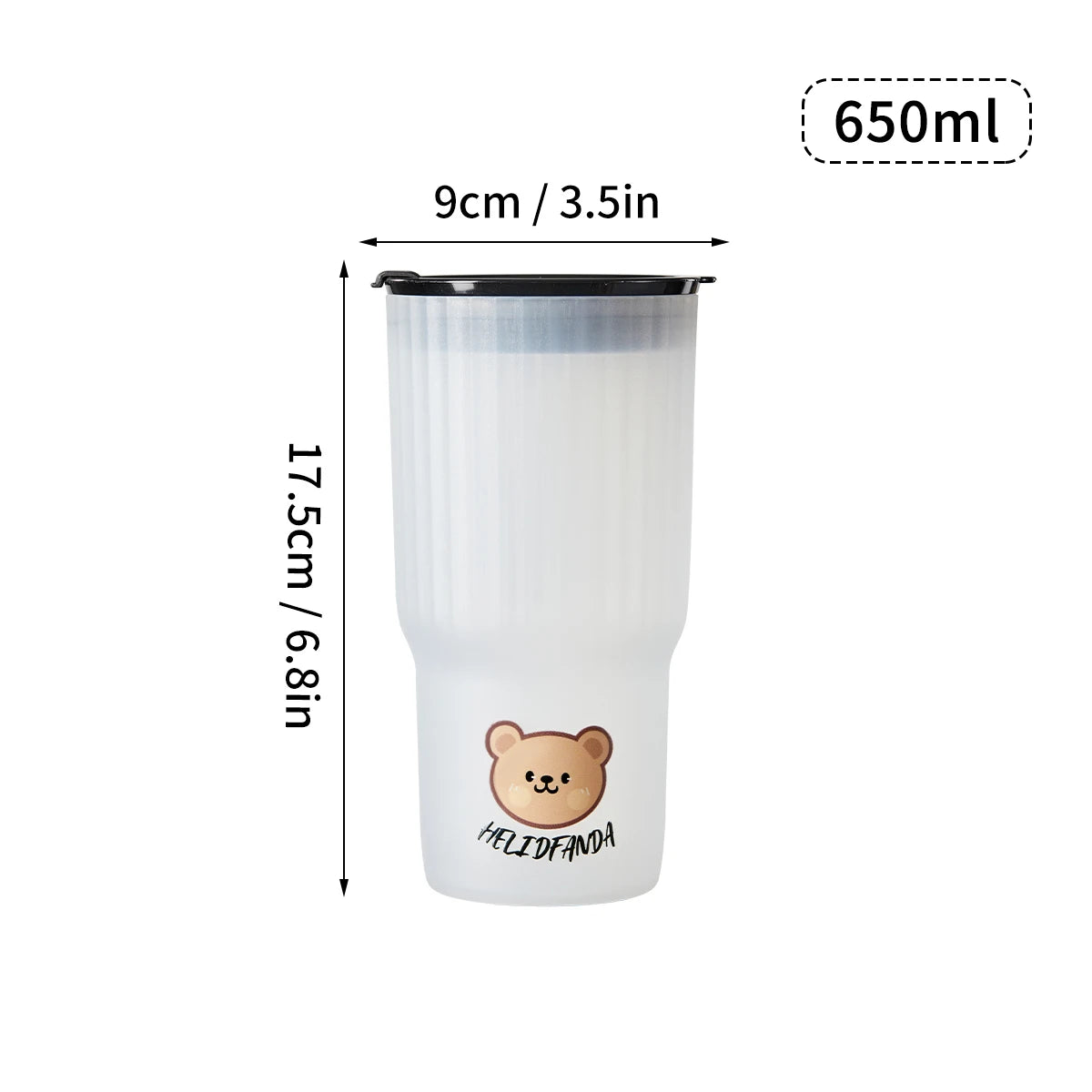 Cute Bear Plastic Water Cup