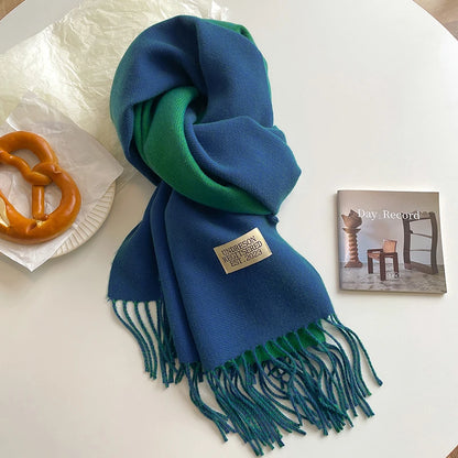 Korean Style Knitted Cashmere Scarf