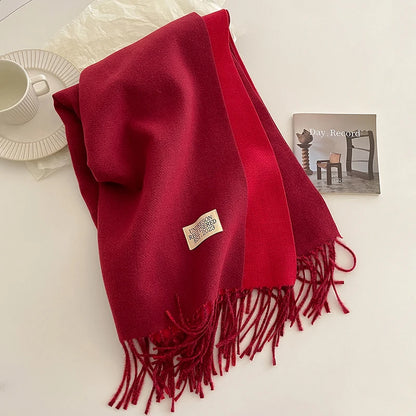 Korean Style Knitted Cashmere Scarf