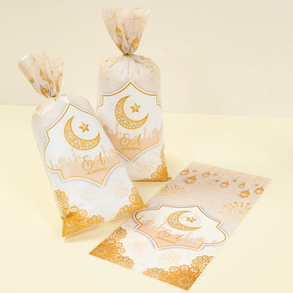 EID Mubarak Gift Cookie Bags With Strap