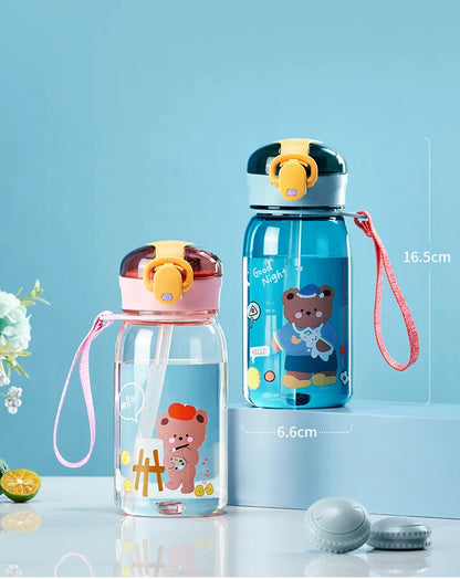 Kids Water Sippy Cup With Straw