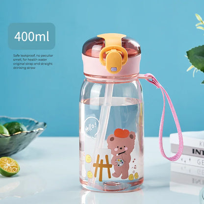 Kids Water Sippy Cup With Straw