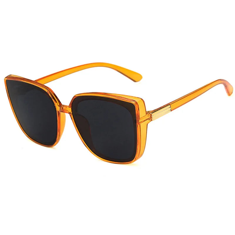 Square-framed Big Trendy Sunglasses