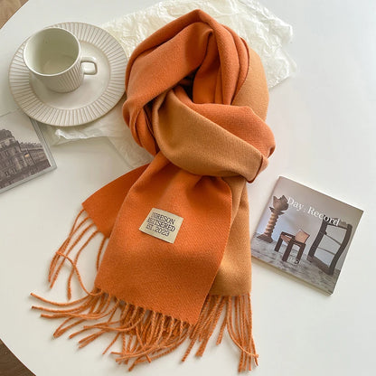 Korean Style Knitted Cashmere Scarf