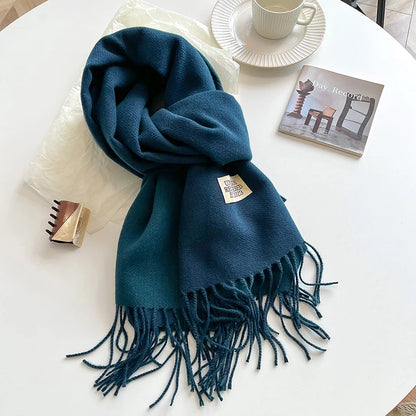 Korean Style Knitted Cashmere Scarf