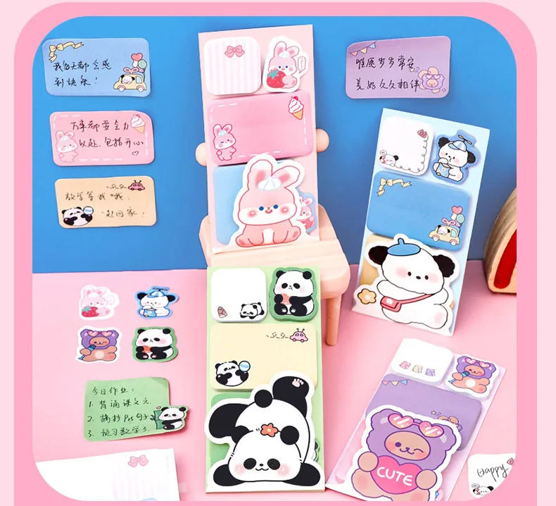 Cute Animal Sticky Notes Memo Pad