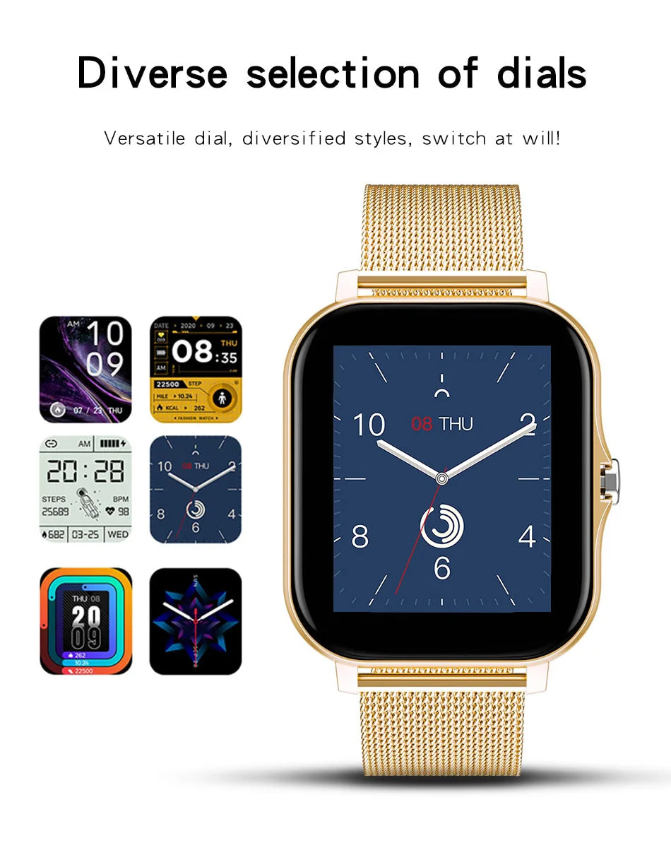 1.44'' Smartwatch with Bluetooth Call & Health Monitoring for Android