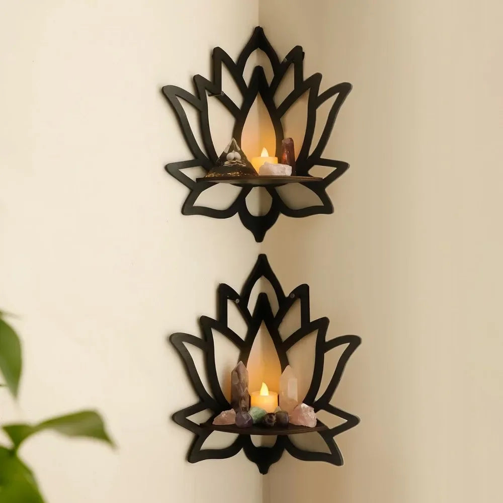 Lotus Floating Wall Shelf