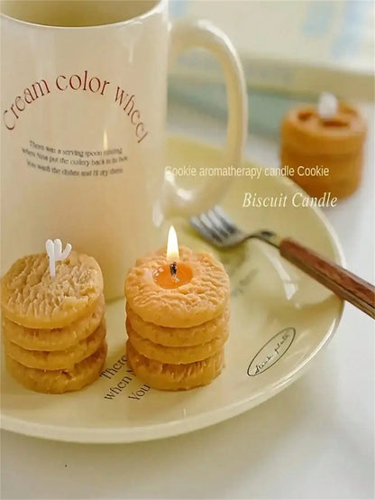 Four cookies aromatherapy candles