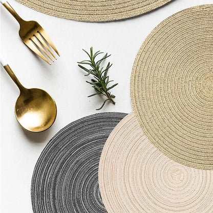 Braided Woven Place Mats & Coasters