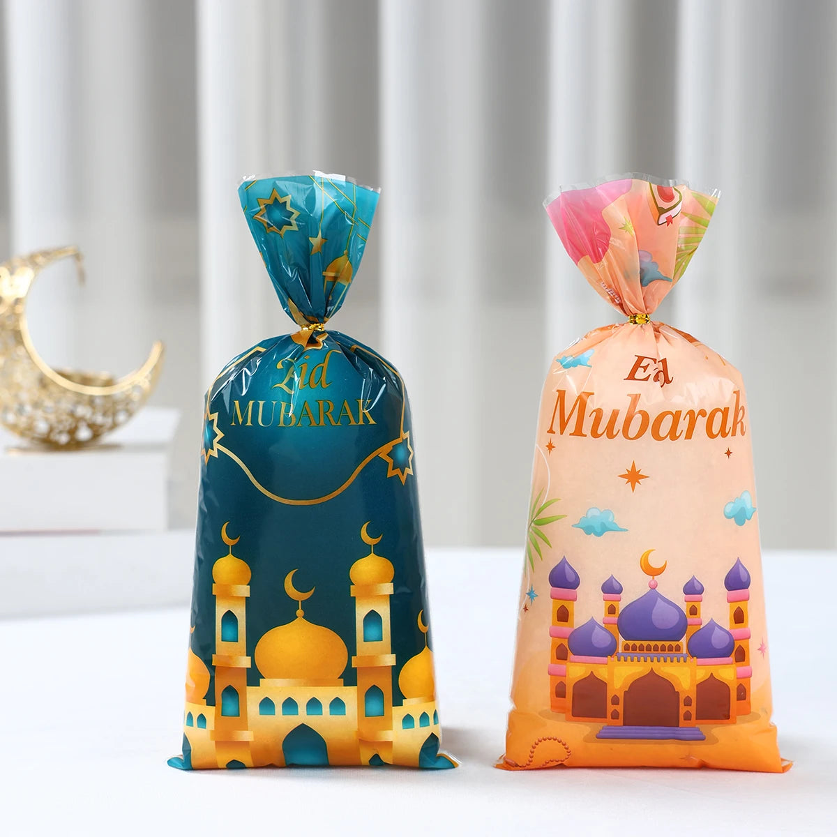 EID Mubarak Gift Cookie Bags With Strap