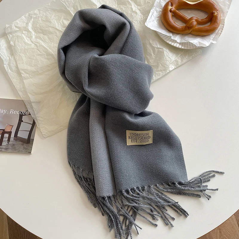 Korean Style Knitted Cashmere Scarf