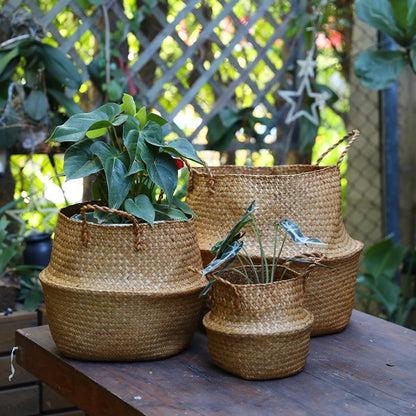 Rattan Hanging Flower Pot