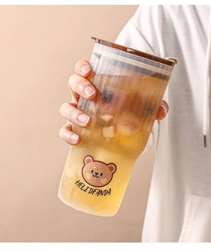 Cute Bear Plastic Water Cup