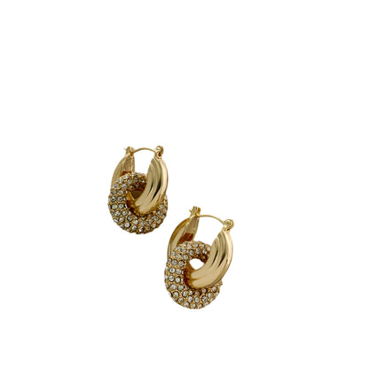 Zircon Round Hoop Earrings for Women