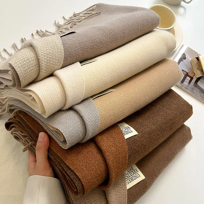 Korean Style Knitted Cashmere Scarf