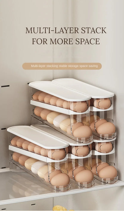 Automatic Rolling Eggs Holder Rack