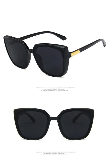 Square-framed Big Trendy Sunglasses