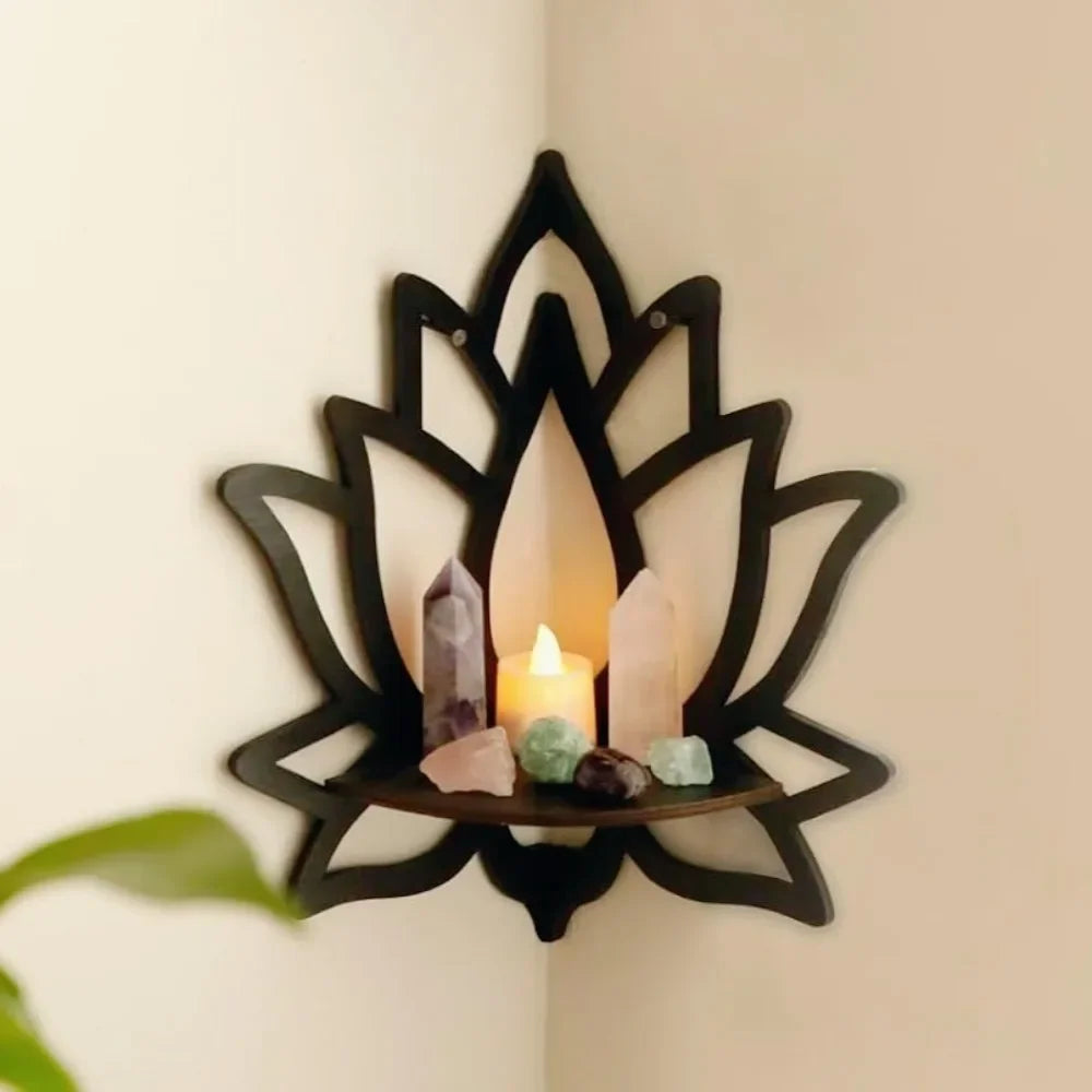 Lotus Floating Wall Shelf