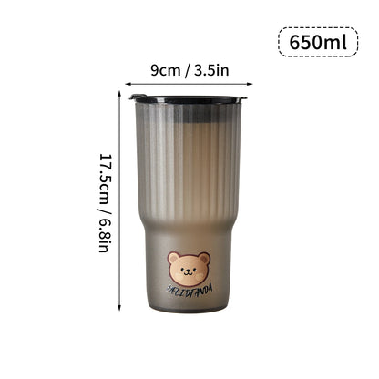 Cute Bear Plastic Water Cup