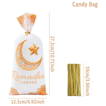 EID Mubarak Gift Cookie Bags With Strap