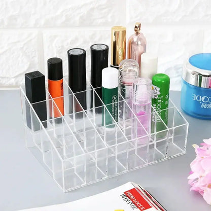 24 Grid Lipstick Holder Acrylic Cosmetics Storage Box