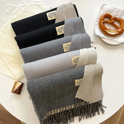 Korean Style Knitted Cashmere Scarf