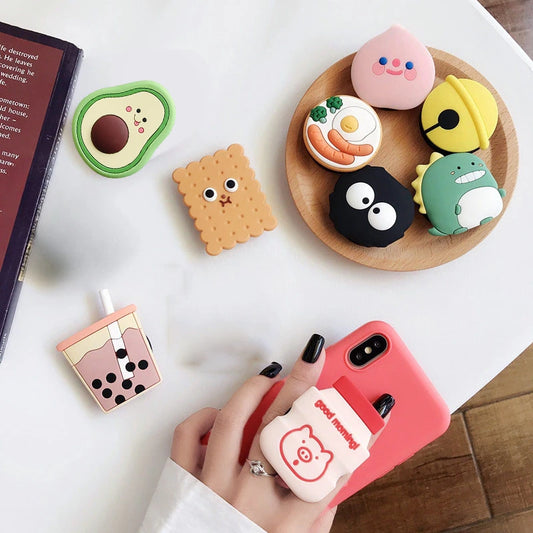 Cute Animal Folding Mobile Phone Grip Holder Socket