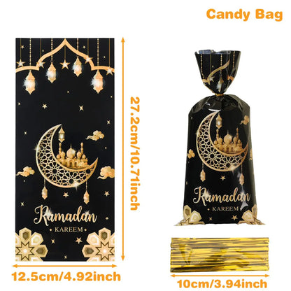 EID Mubarak Gift Cookie Bags With Strap