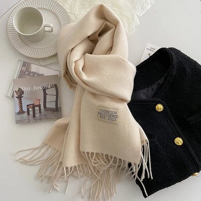 Korean Style Knitted Cashmere Scarf