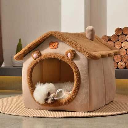 Foldable Pet House Cave