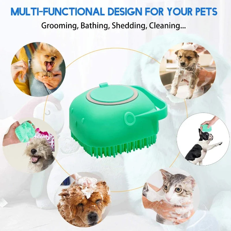 Pet Dog Silicone Shampoo Brush