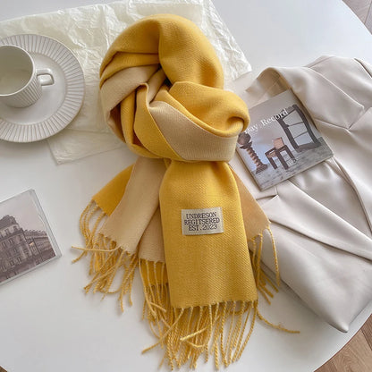 Korean Style Knitted Cashmere Scarf