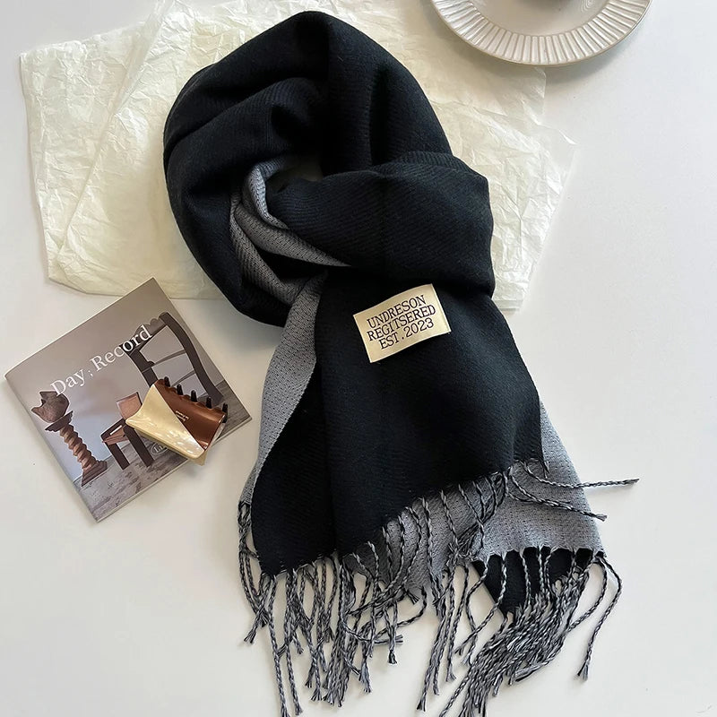 Korean Style Knitted Cashmere Scarf