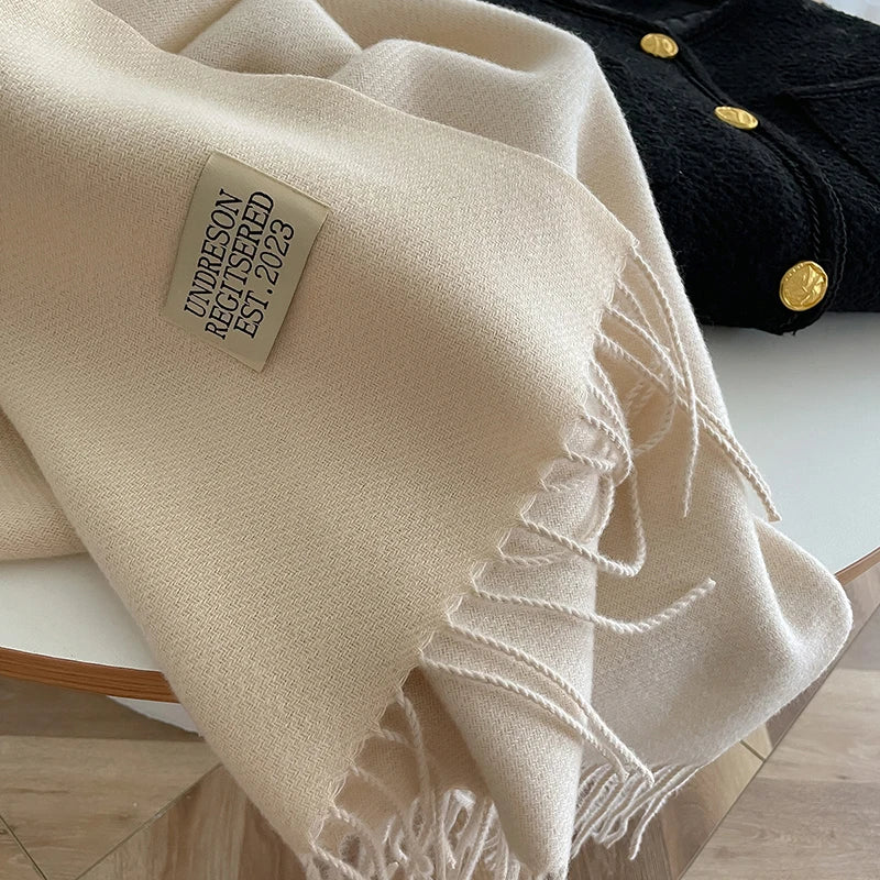 Korean Style Knitted Cashmere Scarf