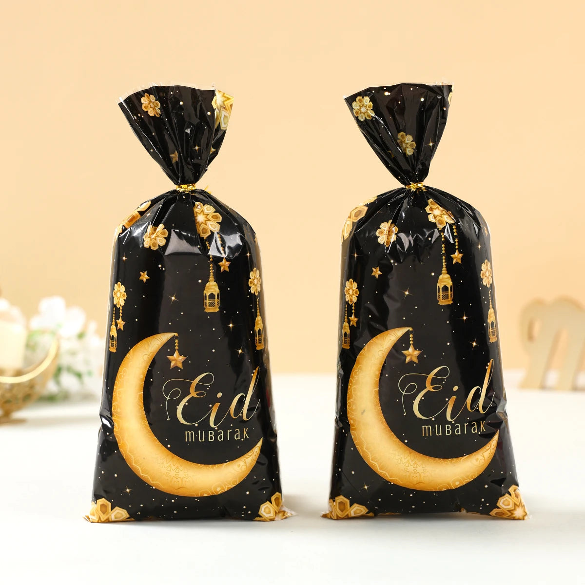 EID Mubarak Gift Cookie Bags With Strap