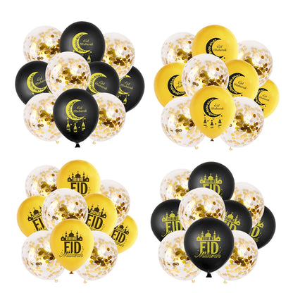 Stars Moon Confetti Balloon Bundle Ramadan Decoration