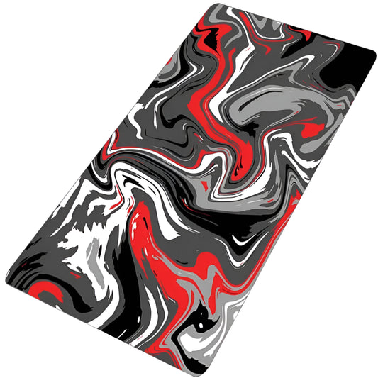 red black white color mat